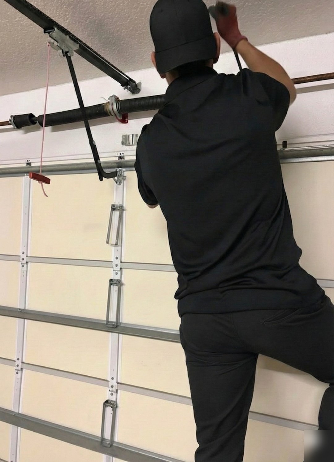 New Garage Door Installation work on a garage door