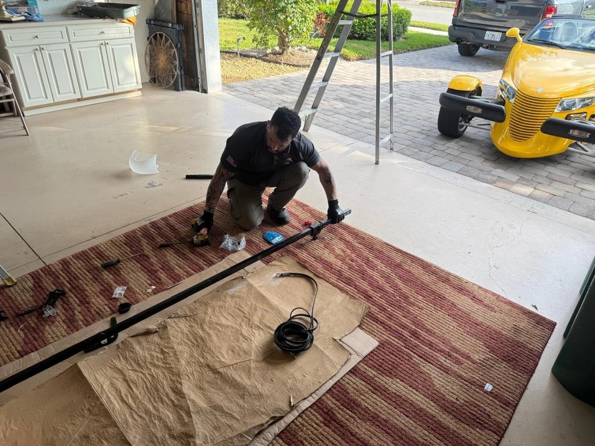 A Crestwood of Charlotte technician on a job in Charlotte