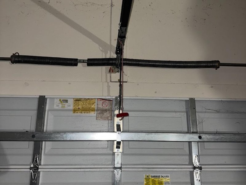 Garage door repair work by Crestwood of Charlotte in Charlotte